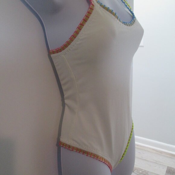 PQ Swim Crochet-Trim One-Piece Swimsuit Sz S - Picture 6 of 13